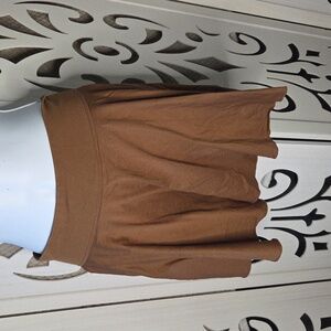 OQQ Athletic Skort With Pockets Brown Womens Large Tennis Golf NWOT